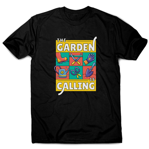 Garden calling illustration men's t-shirt - Graphic Gear