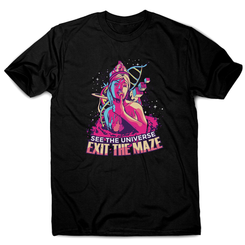 Trippy girl text men's t-shirt - Graphic Gear
