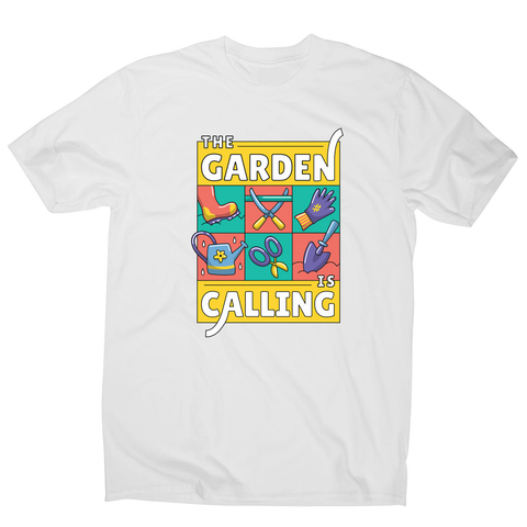 Garden calling illustration men's t-shirt - Graphic Gear