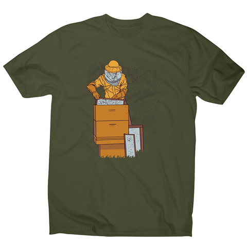 Beekeeper illustration men's t-shirt - Graphic Gear