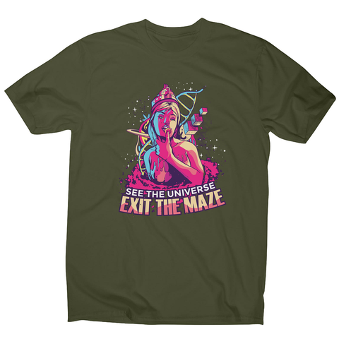 Trippy girl text men's t-shirt - Graphic Gear