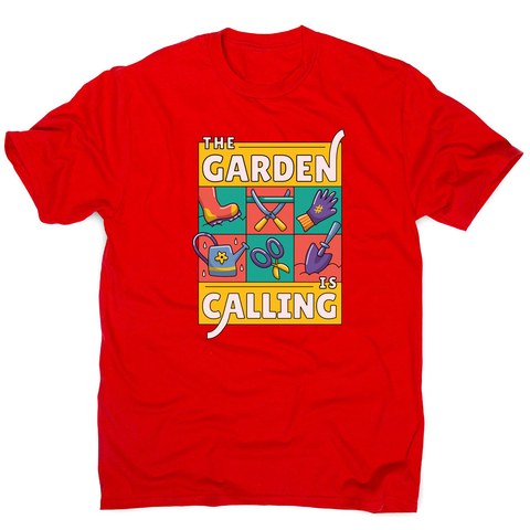 Garden calling illustration men's t-shirt - Graphic Gear