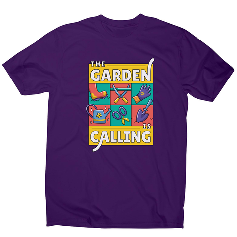 Garden calling illustration men's t-shirt - Graphic Gear