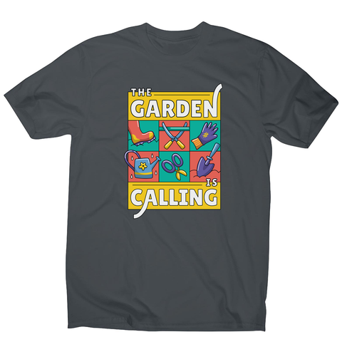Garden calling illustration men's t-shirt - Graphic Gear