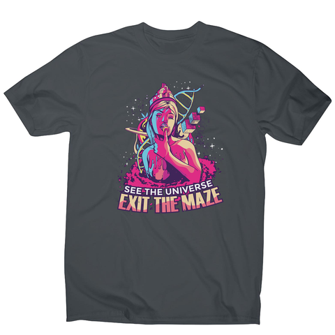 Trippy girl text men's t-shirt - Graphic Gear