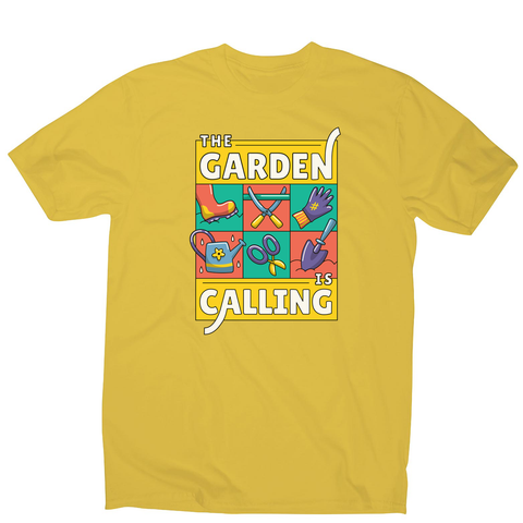 Garden calling illustration men's t-shirt - Graphic Gear