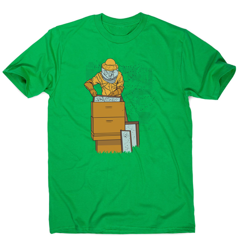Beekeeper illustration men's t-shirt - Graphic Gear