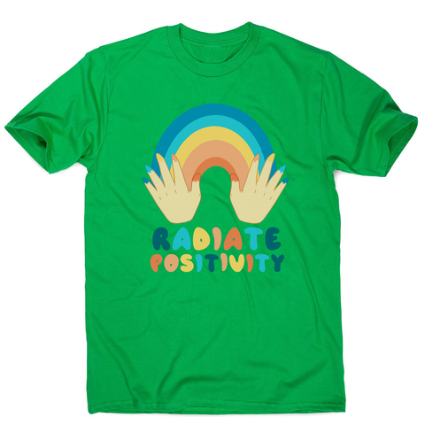 Radiate positivity quote men's t-shirt - Graphic Gear