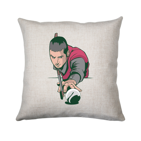 Pool player cushion cover pillowcase linen home decor - Graphic Gear
