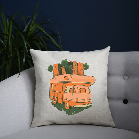 Nature caravan cushion cover pillowcase linen home decor - Graphic Gear