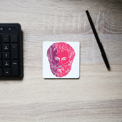 Aristotle philosopher coaster drink mat - Graphic Gear