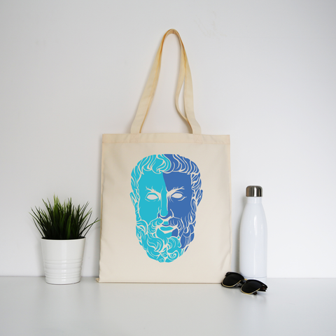 Heraclitus philosopher tote bag canvas shopping - Graphic Gear