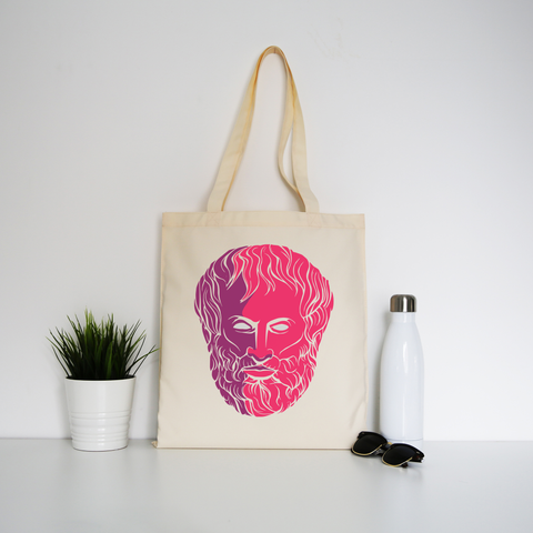 Aristotle philosopher tote bag canvas shopping - Graphic Gear