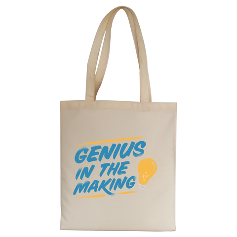 School lettering text tote bag canvas shopping - Graphic Gear