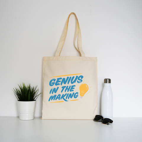 School lettering text tote bag canvas shopping - Graphic Gear