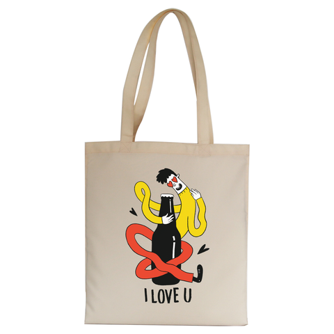 Beer lover cartoon tote bag canvas shopping - Graphic Gear