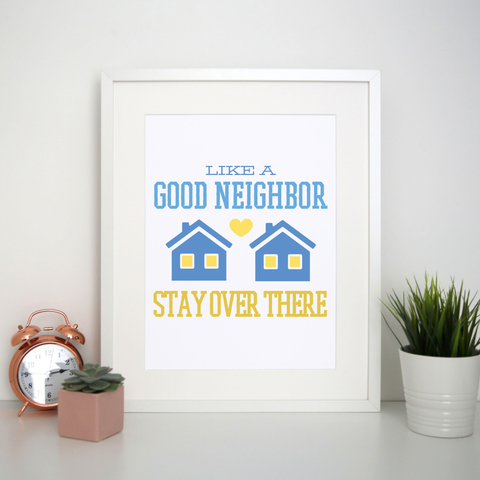 Stay at home funny quote print poster wall art decor - Graphic Gear
