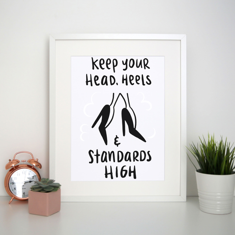 High standards print poster wall art decor - Graphic Gear