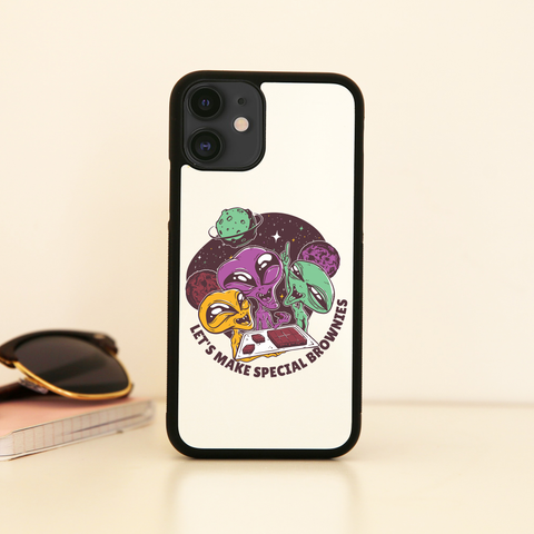 Aliens and brownies iPhone case cover 11 11Pro Max XS XR X - Graphic Gear