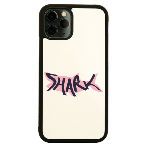 Shark lettering iPhone case cover 11 11Pro Max XS XR X - Graphic Gear