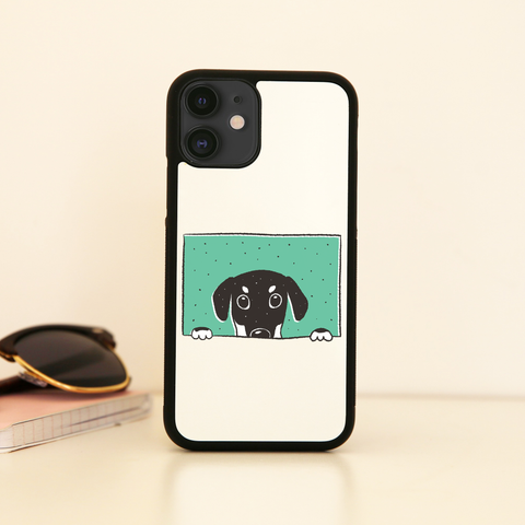 Peeking doberman iPhone case cover 11 11Pro Max XS XR X - Graphic Gear