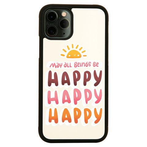 Happy happy iPhone case cover 11 11Pro Max XS XR X - Graphic Gear