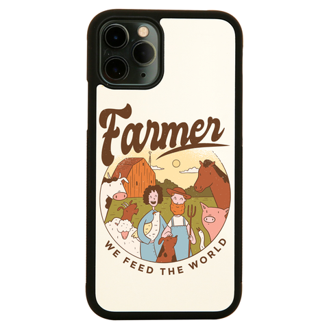 Farmer Illustration iPhone case cover 11 11Pro Max XS XR X - Graphic Gear