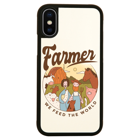 Farmer Illustration iPhone case cover 11 11Pro Max XS XR X - Graphic Gear