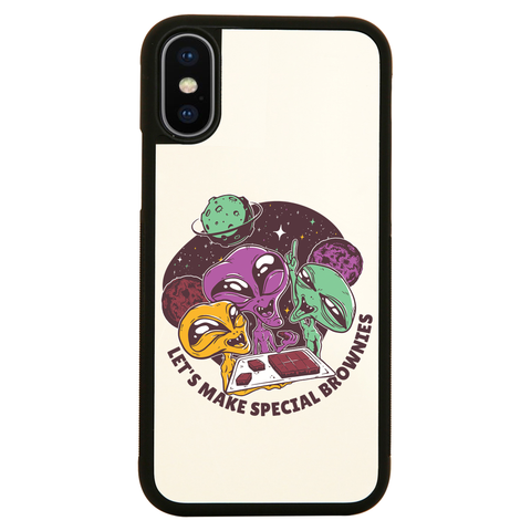 Aliens and brownies iPhone case cover 11 11Pro Max XS XR X - Graphic Gear