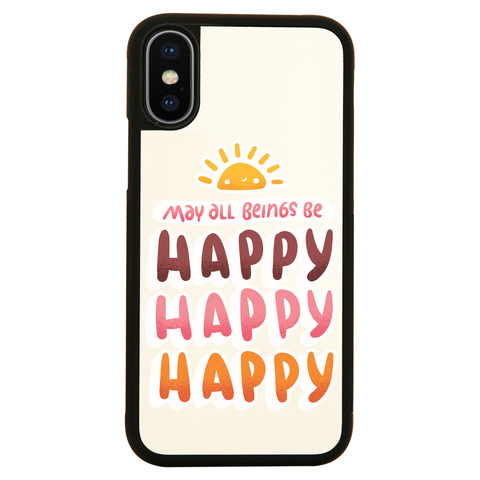 Happy happy iPhone case cover 11 11Pro Max XS XR X - Graphic Gear