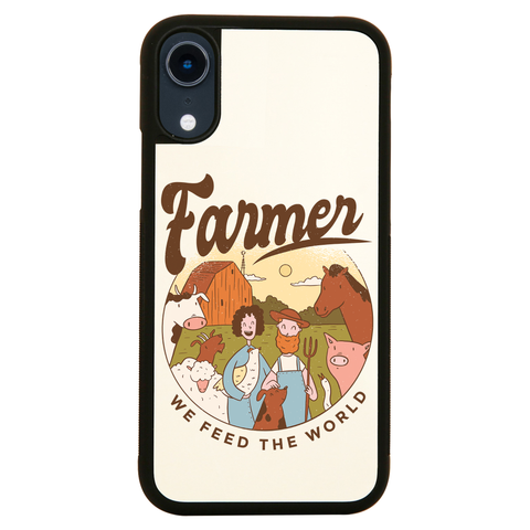 Farmer Illustration iPhone case cover 11 11Pro Max XS XR X - Graphic Gear