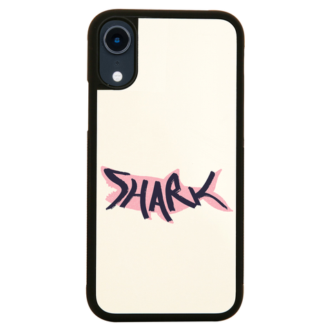 Shark lettering iPhone case cover 11 11Pro Max XS XR X - Graphic Gear