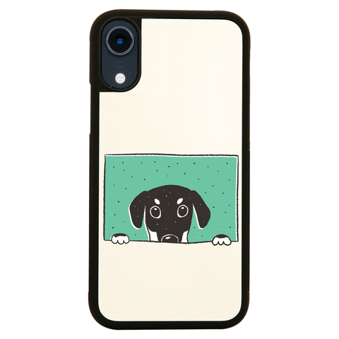 Peeking doberman iPhone case cover 11 11Pro Max XS XR X - Graphic Gear