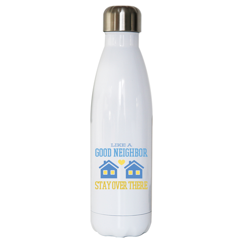 Stay at home funny quote water bottle stainless steel reusable - Graphic Gear