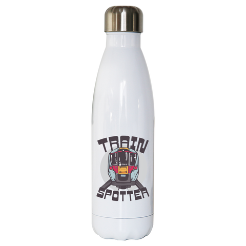 Train spotter water bottle stainless steel reusable - Graphic Gear