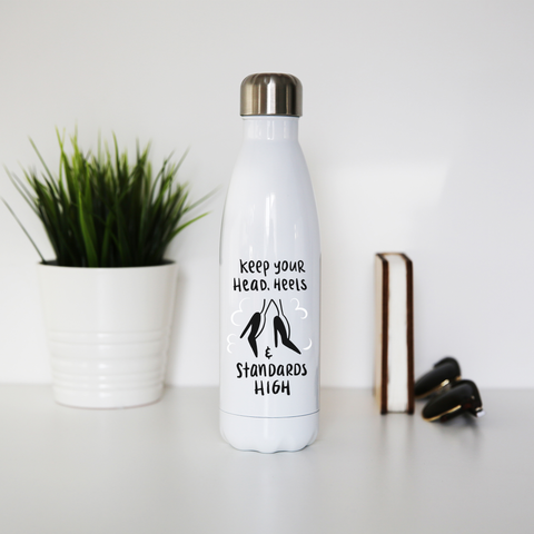 High standards water bottle stainless steel reusable - Graphic Gear