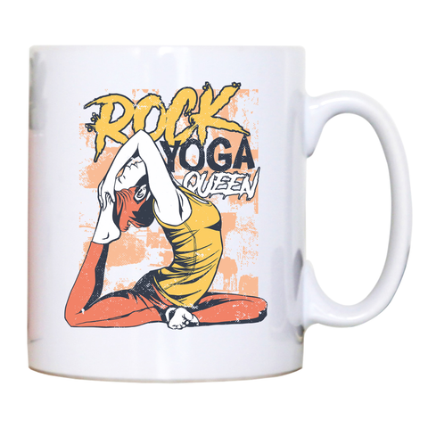 Rock yoga queen mug coffee tea cup - Graphic Gear