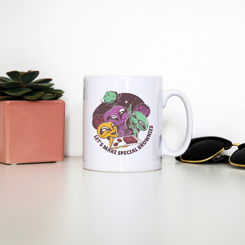 Aliens and brownies mug coffee tea cup - Graphic Gear