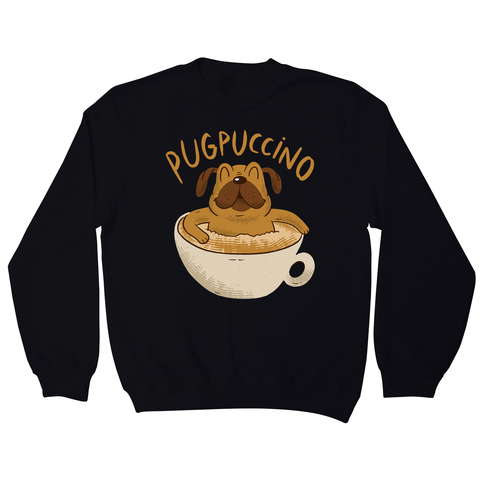 Cappucino pug sweatshirt - Graphic Gear