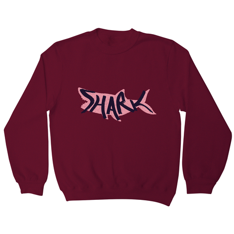 Shark lettering sweatshirt - Graphic Gear