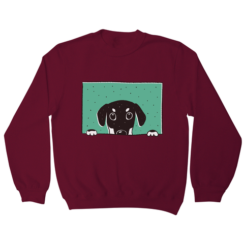 Peeking doberman sweatshirt - Graphic Gear