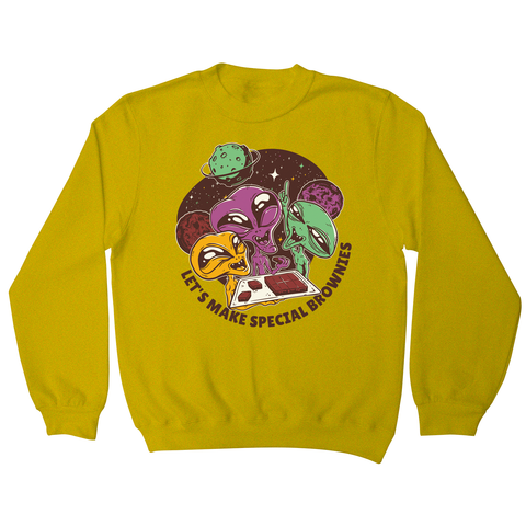 Aliens and brownies sweatshirt - Graphic Gear