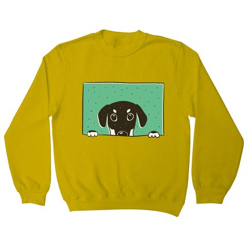 Peeking doberman sweatshirt - Graphic Gear