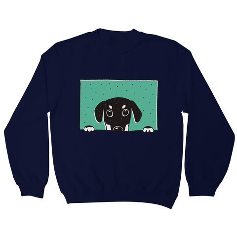 Peeking doberman sweatshirt - Graphic Gear