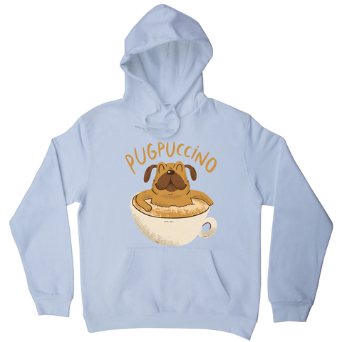 Cappucino pug hoodie - Graphic Gear