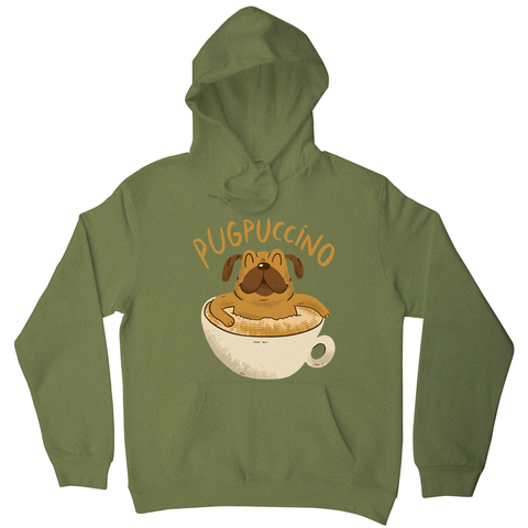 Cappucino pug hoodie - Graphic Gear