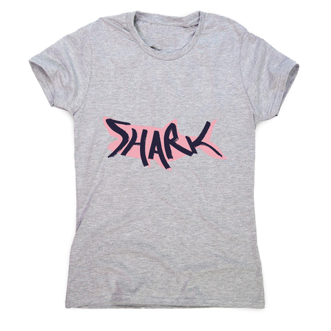 Shark lettering women's t-shirt - Graphic Gear