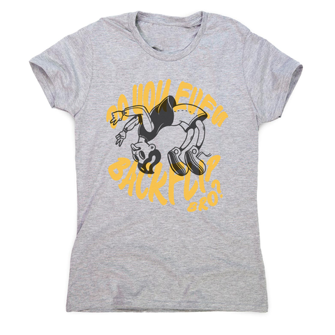 Backflip cartoon text women's t-shirt - Graphic Gear