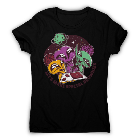 Aliens and brownies women's t-shirt - Graphic Gear