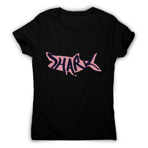 Shark lettering women's t-shirt - Graphic Gear